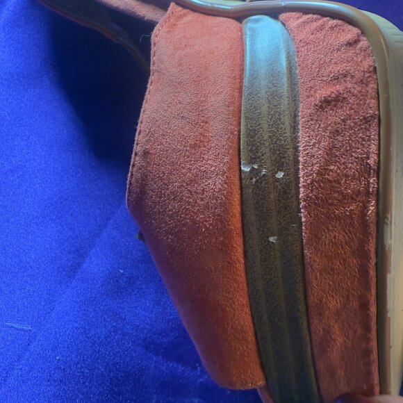 VTG๐JustFab Palermo 6' High Heel Open Toe Sandal w/ Ankle Straps & Platform 10M - Picture 12 of 16